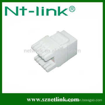 Rj45 port 8p8c 50 u gold plated dual IDC utp cat5e keystone jack